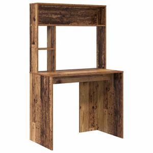 vidaXL Skrivebord Gamle tre 91 x 50 x 149 cm Konstruert tre