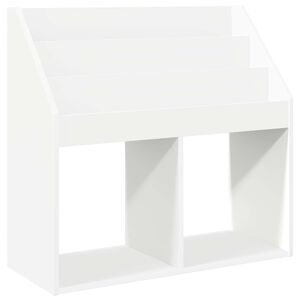 vidaXL Barneskrivebokhylle Hvit 72,5 x 29,5 x 69 cm Konstruert tre