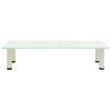 vidaXL TV-benk frostet 80x35x17 cm herdet glass