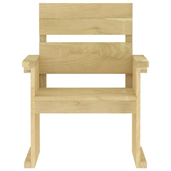 vidaXL Utend&oslash;rs spisestue 4 deler impregnert furu