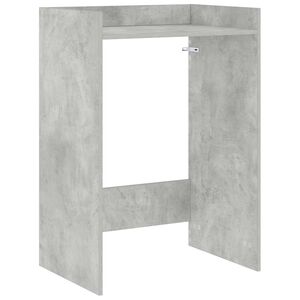 vidaXL Vaskemaskin skap Betonggr&aring; 67,5 x 48 x 97 cm Konstruert tre
