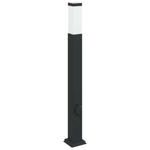 vidaXL Pullertlampe med stikkontakt 80 cm svart IP44