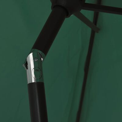 Grønn paraply 3m Stål pol