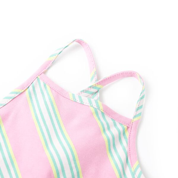 Barnekjole med snor ermeløs rosa 128