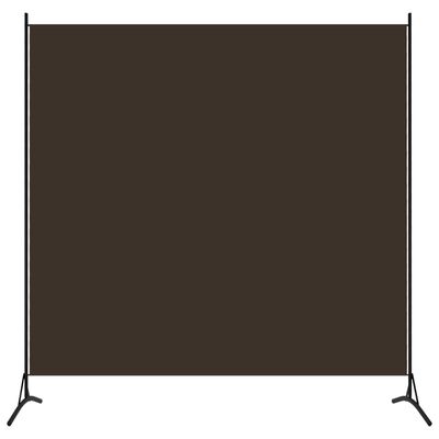 vidaXL Romdeler brun 175x180 cm stoff