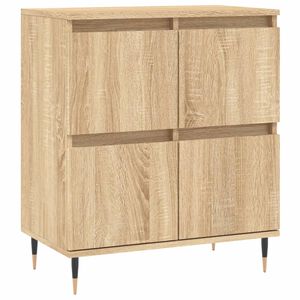vidaXL Skjenk sonoma eik 60x35x70 cm konstruert tre