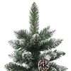 vidaXL Kunstig juletre med 300 LED gr&oslash;nn 210 cm PVC og plast og st&aring;l
