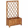 vidaXL H&oslash;ybed med espalier heltre akasie