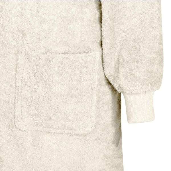 vidaXL Teppe-hettegenser KINN Krem L Bomull