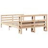 vidaXL Sengeramme med hodegavl 140x200 cm heltre furu