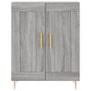 vidaXL Highboard gr&aring; sonoma 69,5x34x180 cm konstruert tre