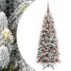 vidaXL Kunstig juletre Hvit 120 cm PVC og plast og st&aring;l og PE