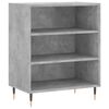 vidaXL Skjenk betonggr&aring; 57x35x70 cm konstruert tre