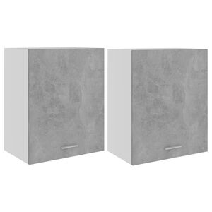 vidaXL Hengende skap "Lyon" 2 stk betonggr&aring; 50x31x60 cm