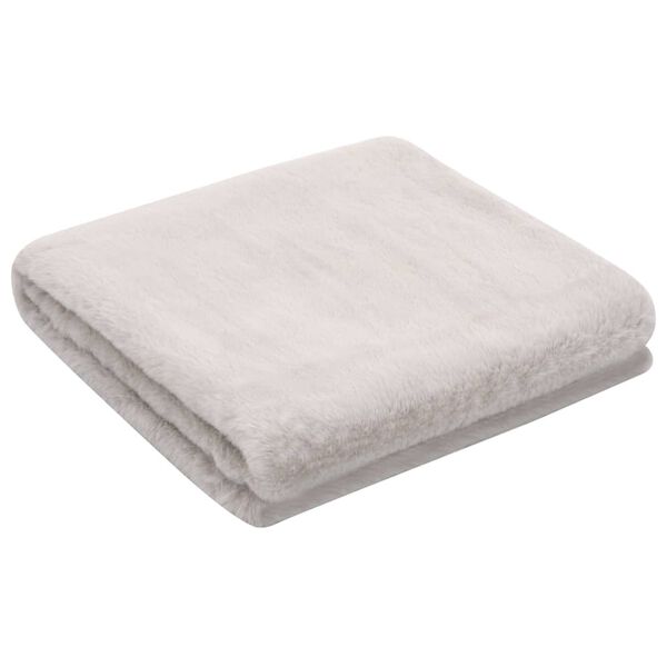 vidaXL Teppe 100x150 cm kunstig kaninskinn gr&aring;