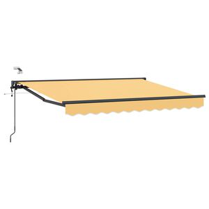 vidaXL Elektrisk Utrekkbar Markise sand 3,5 x 2 m