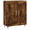 vidaXL Highboard r&oslash;kt eik 69,5x34x180 cm konstruert tre