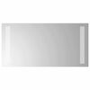 vidaXL LED Badevindu med speil Gjennomsiktig 40 x 20 cm herdet glass