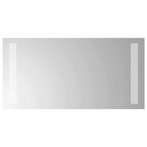 vidaXL LED Badevindu med speil Gjennomsiktig 40 x 20 cm herdet glass