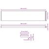 vidaXL Vinduskarmer Brunt Tre 160 x 35 x 4,5 cm PVC