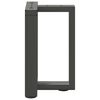 vidaXL Salongbordben T-formet 2 stk antrasitt 38x25x(42-43) cm st&aring;l