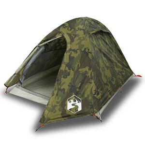 vidaXL Kuppeltelt for camping 2 personer kamuflasje vanntett