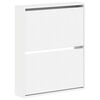 vidaXL Vegghengt skoskap DELFT 71 x 17 x 86 cm Konstruert tre Hvit