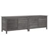 vidaXL Putekasse antrasitt 198,5x50x56,5 cm heltre gran
