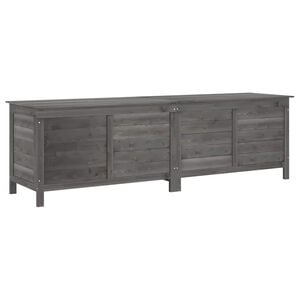 vidaXL Putekasse antrasitt 198,5x50x56,5 cm heltre gran
