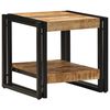 vidaXL Kaffebord Brun 40 x 40 x 38 cm Massiv mango tre