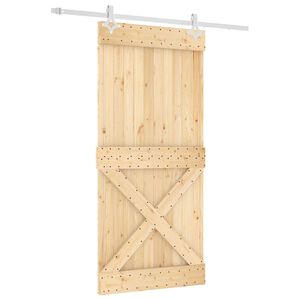 vidaXL Skyved&oslash;r 95 x 210 cm Massiv Furu Tre (Ubehandlet)