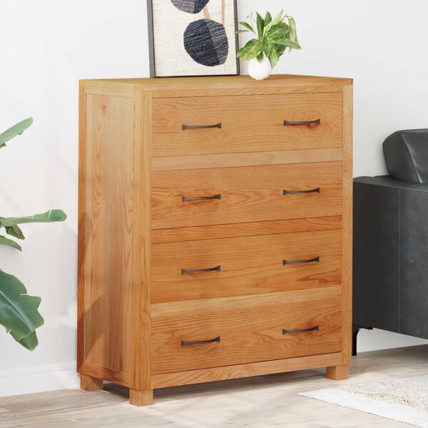 vidaXL Kabinett med skuff med lagring Brun Konstruert tre