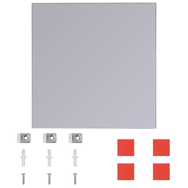 vidaXL Speilfliser rammeløs glass 8 stk 20,5 cm