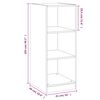 vidaXL Garderobe røkt eik 48x41x102 cm konstruert tre