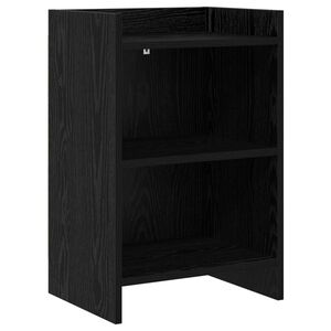 vidaXL Nattbord Svart eik 40 x 30 x 60 cm Konstruert tre
