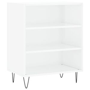 vidaXL Skjenk h&oslash;yglans hvit 57x35x70 cm konstruert tre