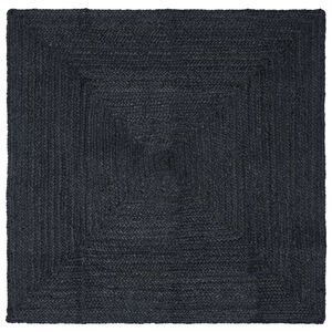 vidaXL Omr&aring;deteppet M&oslash;rkegr&aring; 120 x 120 cm Jute