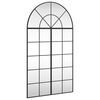 vidaXL Veggspeil svart 80x140 cm buet jern
