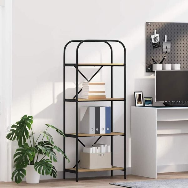 vidaXL Bokhylle Artisan Eik 60 x 30 x 146 cm Konstruert tre