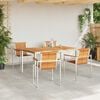 vidaXL HageSpisestueSett 5 pcs MassivAkasiatre
