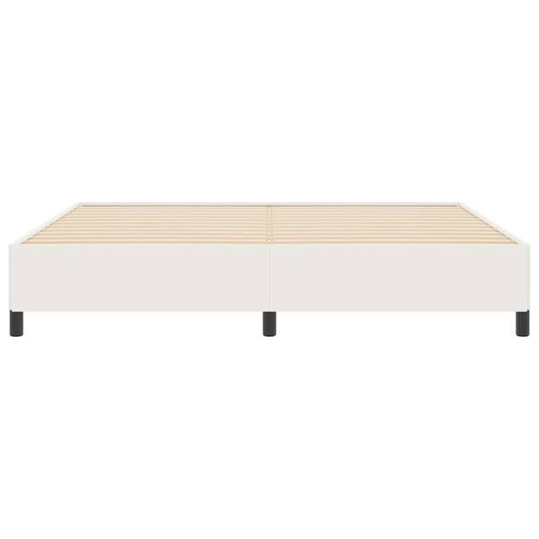 vidaXL Sengestamme Krem 200 x 200 cm Kordfl&oslash;yel