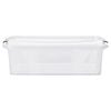 vidaXL Oppbevaringsbokser med lokk 2 stk gjennomsiktig 21 L
