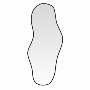 vidaXL Veggspeil svart 80x35 cm