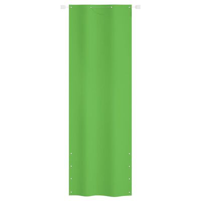 vidaXL Balkongskjerm lysegrønn 80x240 cm oxfordstoff