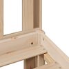 vidaXL Seng med bokhylle uten madrass 100x200 cm heltre furu