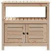 vidaXL Pottebord med hyller 82,5x45x81 cm heltre furu