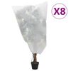 vidaXL Plantefleecetrekk med snor 8 stk 70 g/m&sup2; 0,8x1,2 m