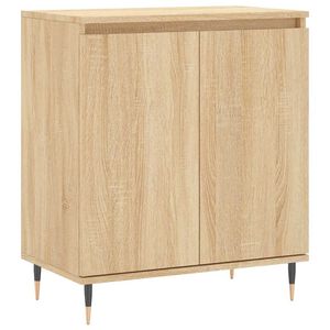 vidaXL Skjenk sonoma eik 60x35x70 cm konstruert tre