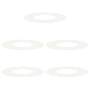 vidaXL passende for Flat Tre Ringer 5 pcs Hvit &Oslash;30 / 60 cm St&aring;l