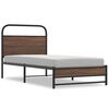 vidaXL Sengeramme uten madrass brun eik 90x200 cm konstruert tre